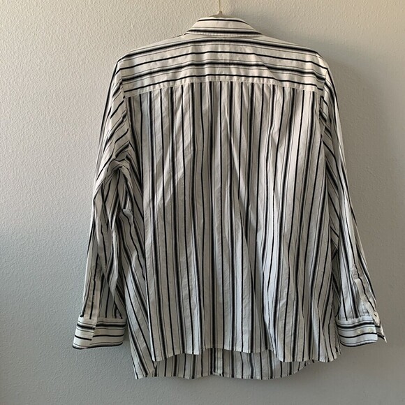 Lauren Ralph Lauren Womens Plus Size 1X Multicolor Stripe Cotton Button Up Shirt - Picture 3 of 5